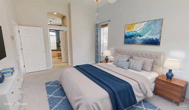 1129 Seabreeze Ln, Gulf Breeze, FL 32563 - carpeted bedroom with multiple windows