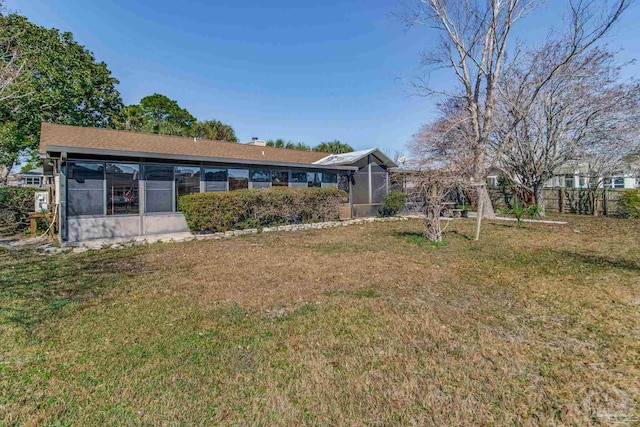 exterior space featuring a lawn