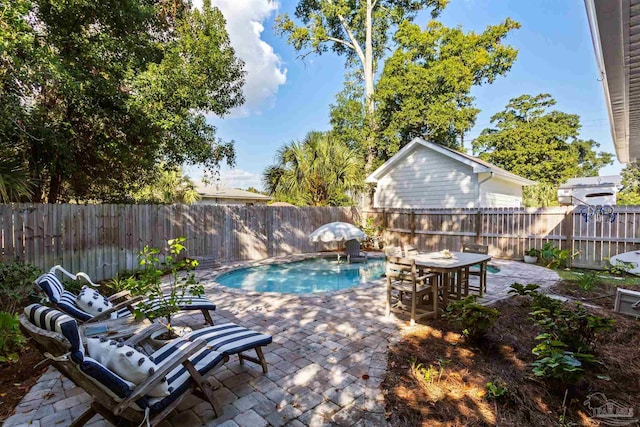 view of pool with a patio