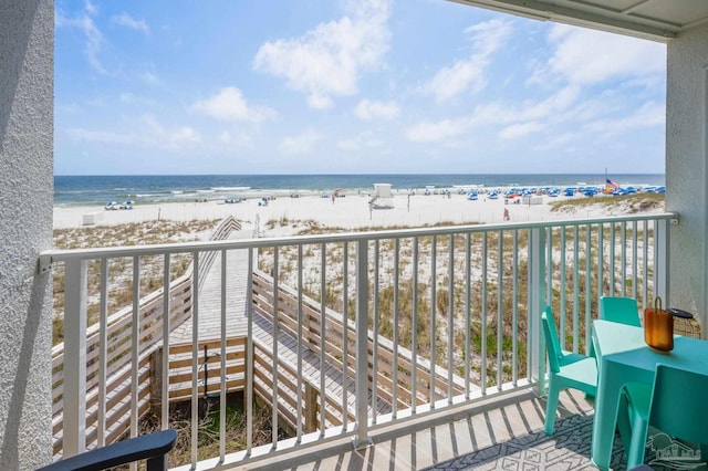 14259 Perdido Key Dr Unit 1C, Pensacola, FL 32507 - balcony with a water view and a view of the beach