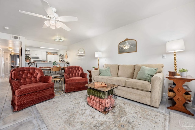 14259 Perdido Key Dr Unit 1C, Pensacola, FL 32507 - living area with visible vents and ceiling fan