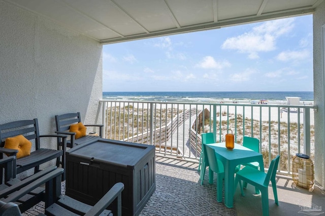 14259 Perdido Key Dr Unit 1C, Pensacola, FL 32507 - balcony featuring a beach view and a water view