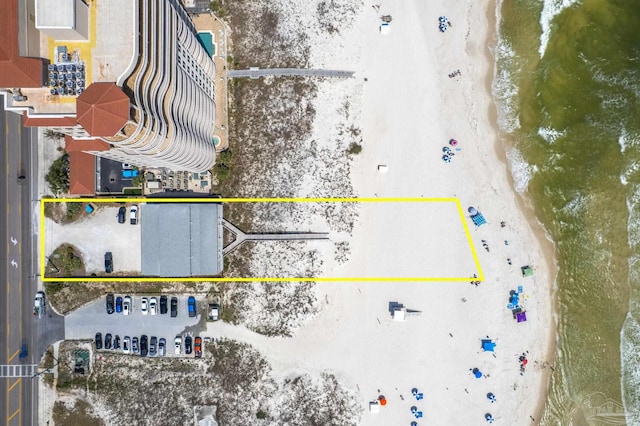 14259 Perdido Key Dr Unit 1C, Pensacola, FL 32507 - drone / aerial view featuring a beach view and a water view