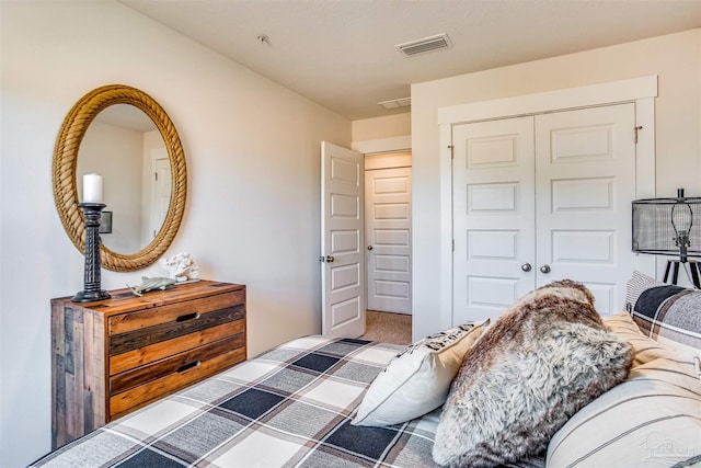 bedroom featuring a closet