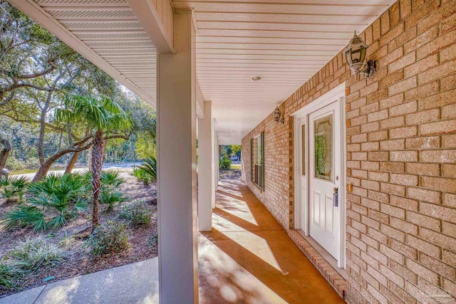 view of patio / terrace with a porch