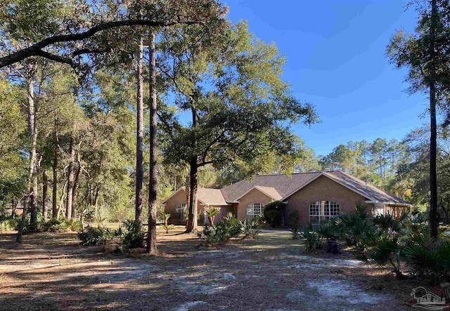 view of ranch-style home