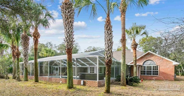 exterior space with a lanai