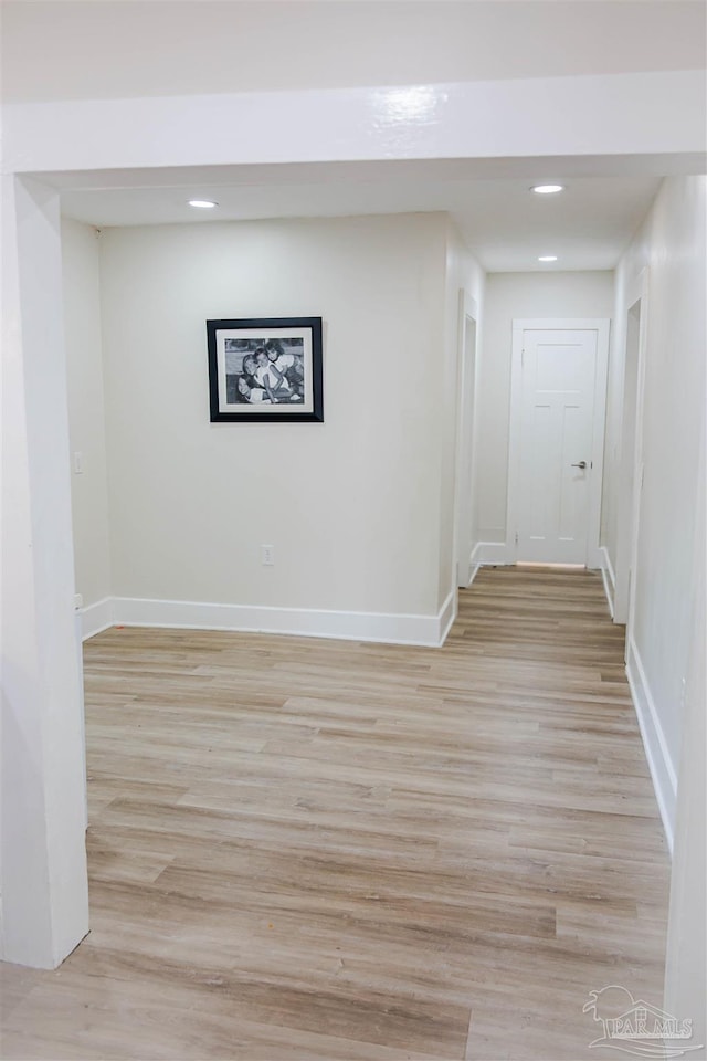 interior space featuring light hardwood / wood-style floors