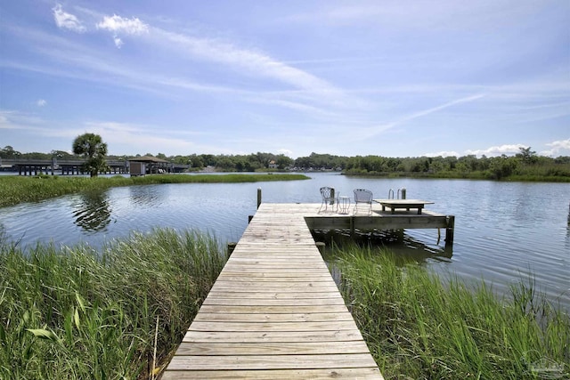 2007 E Gadsden St Unit 102, Pensacola, FL 32501 - dock area featuring a water view