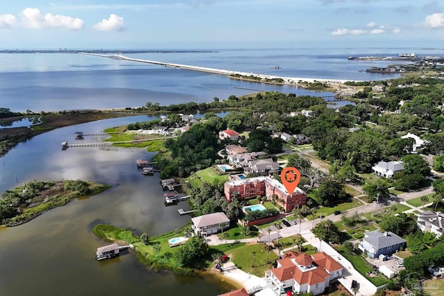 2007 E Gadsden St Unit 102, Pensacola, FL 32501 - aerial view of property's location with a large body of water and a notable bridge
