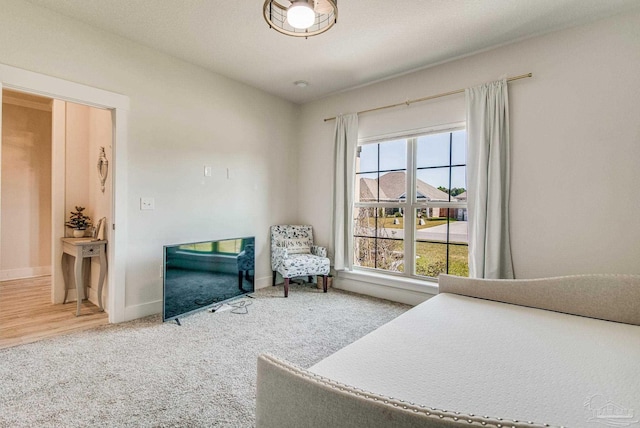 bedroom featuring hardwood / wood-style floors