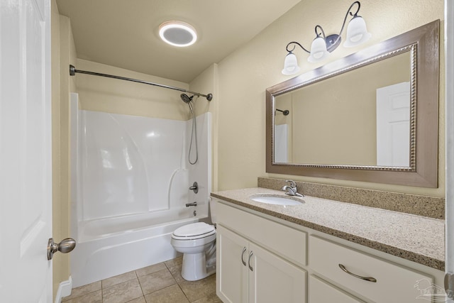 8114 Silver Maple Dr, Milton, FL 32583 - full bathroom featuring bathing tub / shower combination, vanity, and tile patterned flooring