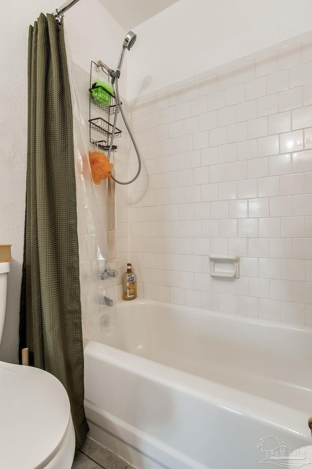 8140 Lillian Hwy, Pensacola, FL 32506 - full bathroom with shower / bath combo with shower curtain and toilet