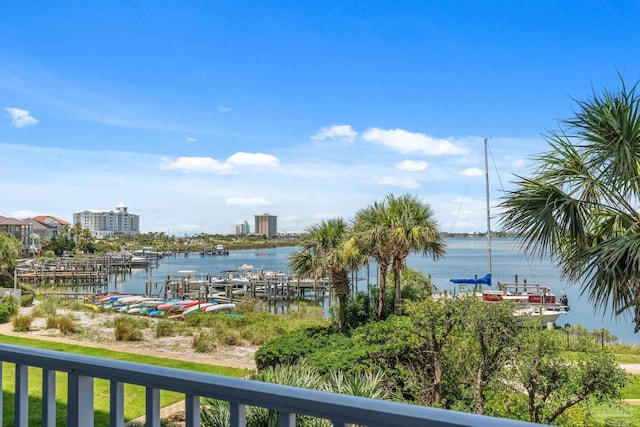 751 Pensacola Beach Blvd Unit 2F, Pensacola Beach, FL 32561 - water view with a dock