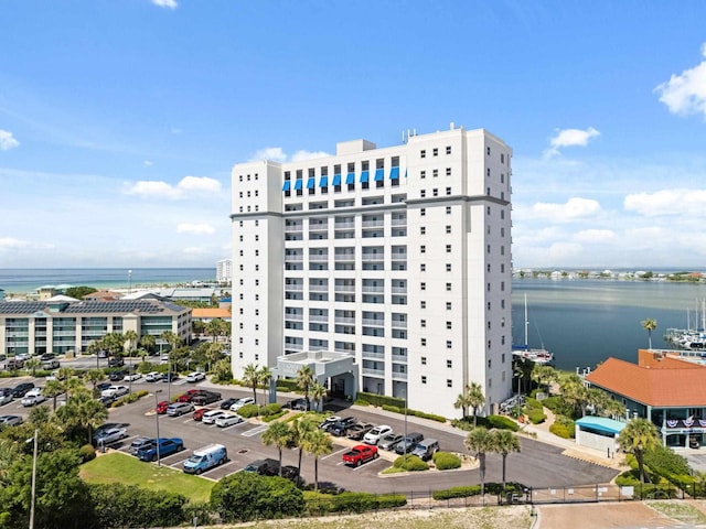 751 Pensacola Beach Blvd Unit 2F, Pensacola Beach, FL 32561 - view of property featuring a water view and uncovered parking