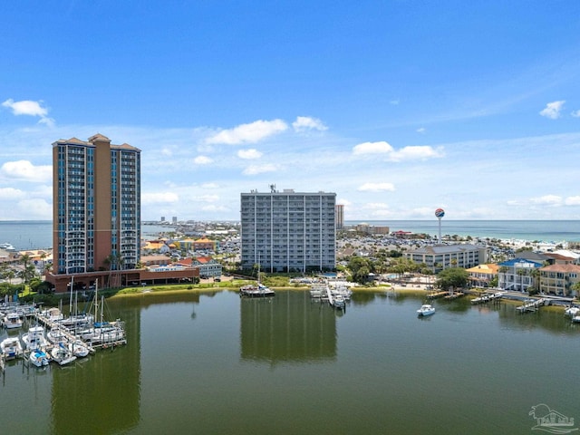 751 Pensacola Beach Blvd Unit 2F, Pensacola Beach, FL 32561 - water view with nearby urban area