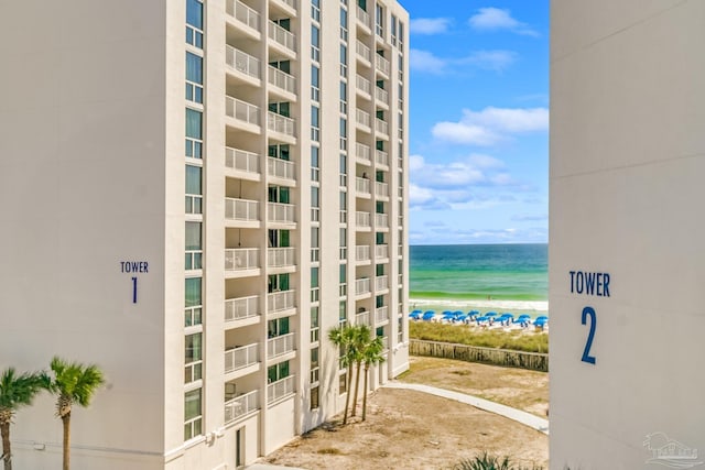 900 Gulf Shore Dr Unit 2051, Destin, FL 32541 - view of building exterior featuring a view of the beach and a water view