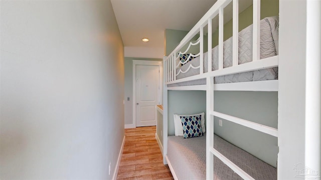 unfurnished bedroom featuring wood-type flooring