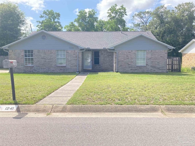 1241 Bridge Creek Ter, Pensacola, FL 32506 - single story home featuring a front yard and brick siding