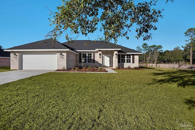 5681 Paddlewheel Dr, Milton, FL 32583 - ranch-style home featuring a garage, concrete driveway, and brick siding