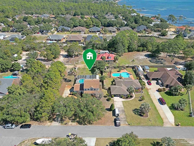 birds eye view of property