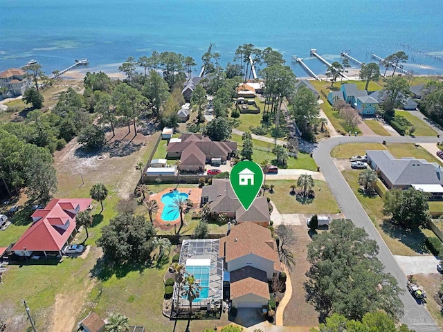 bird's eye view featuring a residential view