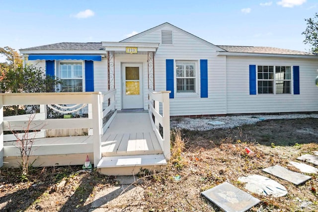 view of front of home