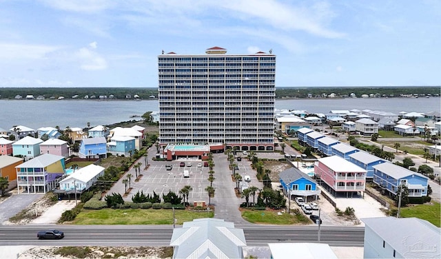 1524 W Beach Blvd Unit 607, Gulf Shores, AL 36542 - birds eye view of property featuring a water view