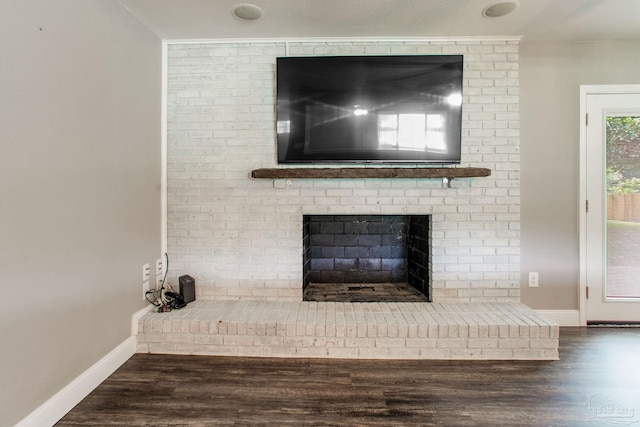 8818 Klondike Rd, Pensacola, FL 32526 - detailed view of a fireplace and wood finished floors