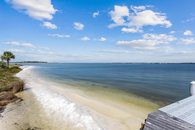 property view of water with a view of the beach