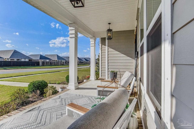 2420 Meeting St, Cantonment, FL 32533 - view of patio featuring covered porch