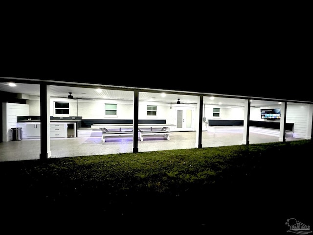 view of patio / terrace featuring exterior kitchen