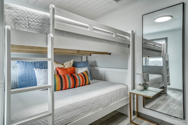 bedroom featuring hardwood / wood-style floors