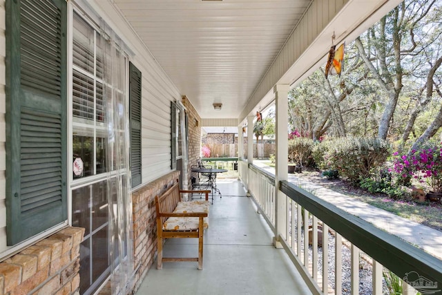 view of patio / terrace with a porch