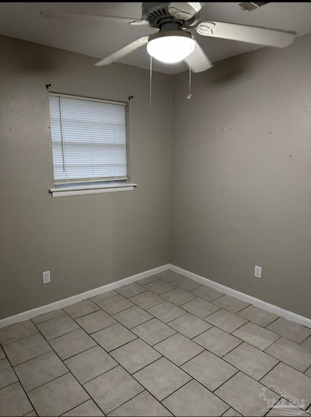 907 Colbert Ave, Pensacola, FL 32507 - spare room with a ceiling fan and light tile patterned floors