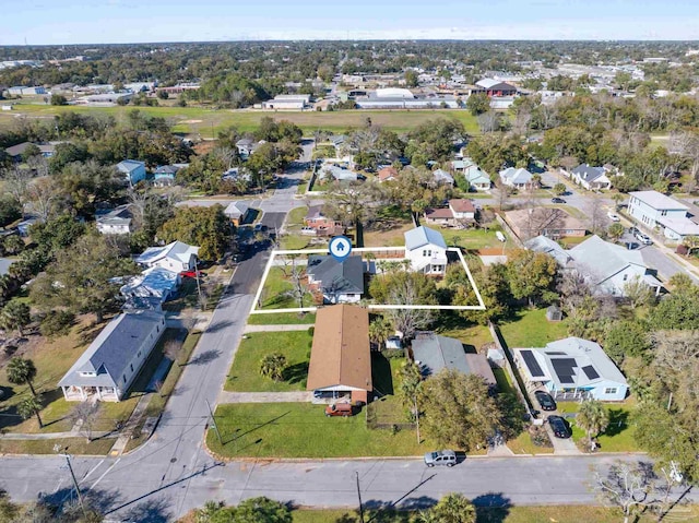 drone / aerial view featuring a residential view