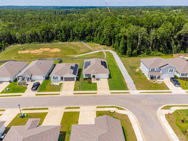 3488 Fallschase Blvd, Pensacola, FL 32526 - aerial view of residential area featuring a heavily wooded area