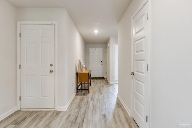 3488 Fallschase Blvd, Pensacola, FL 32526 - hallway with light wood finished floors and baseboards