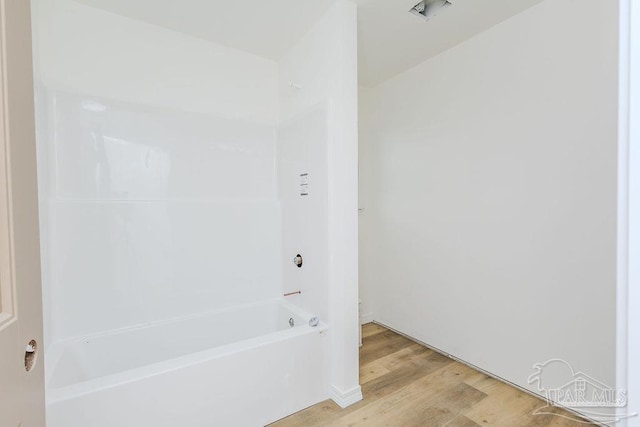 bathroom featuring wood finished floors