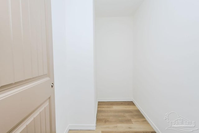 interior space featuring light wood-style floors