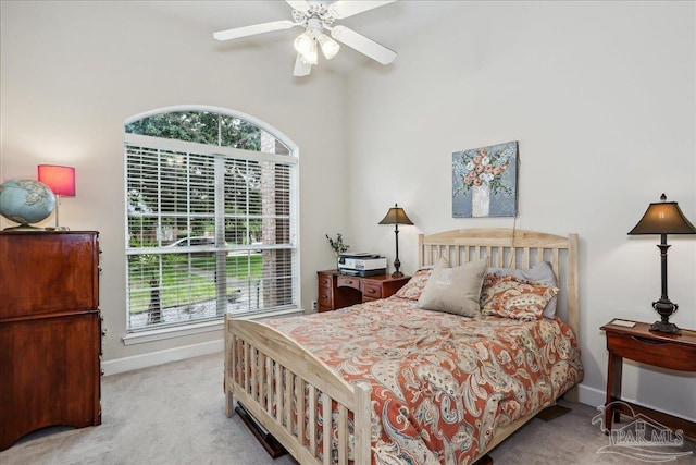 2520 Abbie Elizabeth Ct, Gulf Breeze, FL 32563 - carpeted bedroom with multiple windows and a ceiling fan