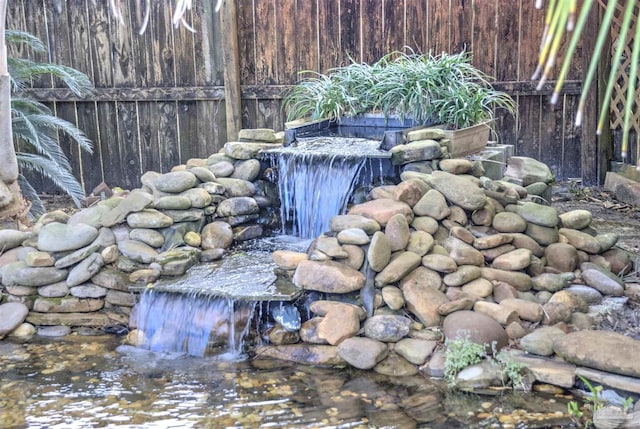 details featuring a small pond