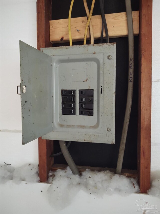 utility room with electric panel