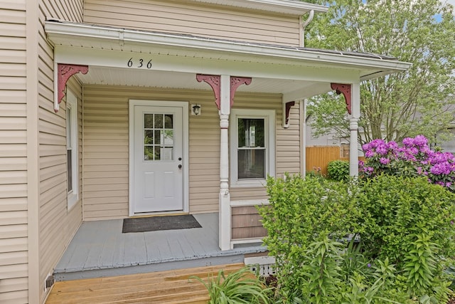 636 Callowhill St, Wooster, OH 44691 - view of exterior entry with covered porch