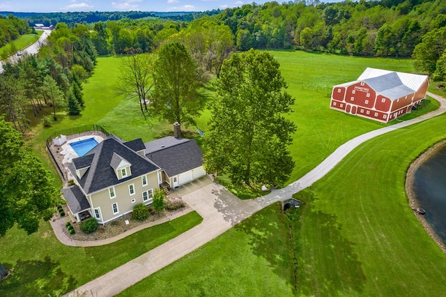 birds eye view of property