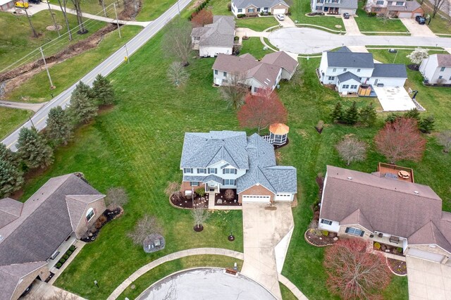drone / aerial view featuring a residential view