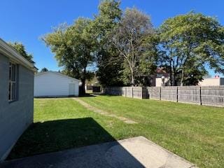 view of yard with a patio area