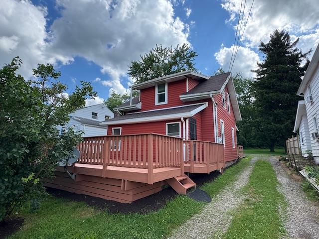 3 Eastlawn Ave, Mansfield, OH 44905 - rear view of property featuring a wooden deck