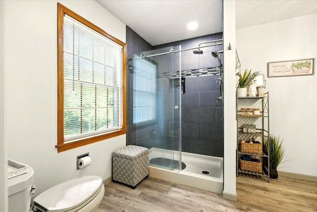 415 Lakeshore Rd, Ashland, OH 44805 - full bath with a shower stall and wood finished floors
