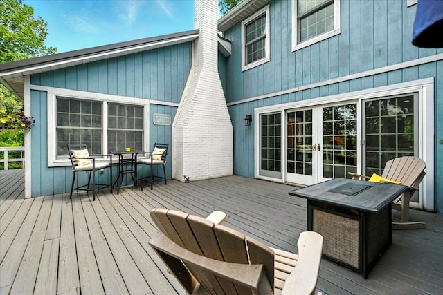 415 Lakeshore Rd, Ashland, OH 44805 - deck featuring french doors and outdoor dining area